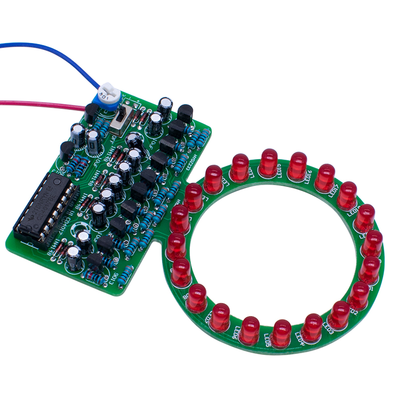 Diy Electronics Projects For Students - CD4017 링 그라디언트 LED 흐르는 빛