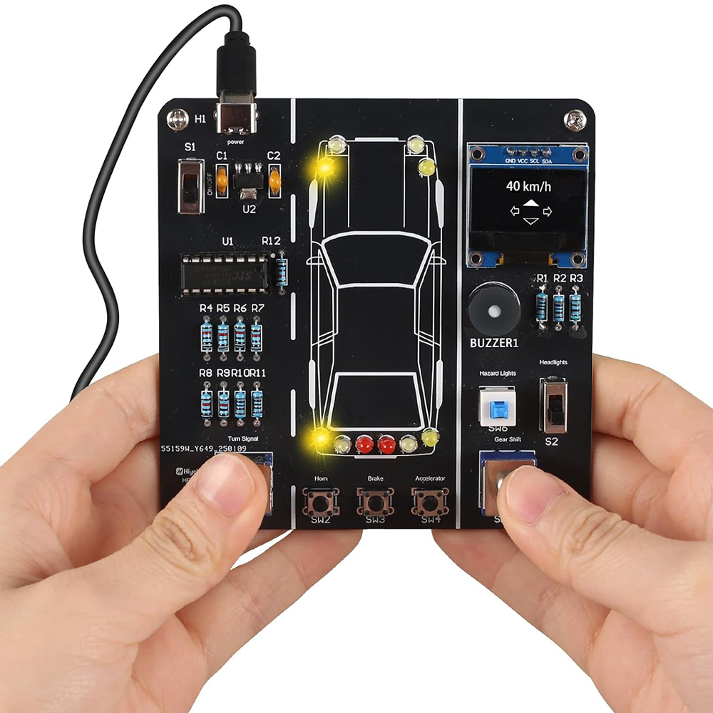 Diy Electronics Projects For Students - DIY 자동차 운전 시뮬레이션 납땜 연습