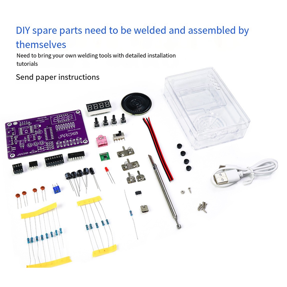 Diy Electronics Project Kit - A72Z 새로운 HU-017B DIY FM 라디오