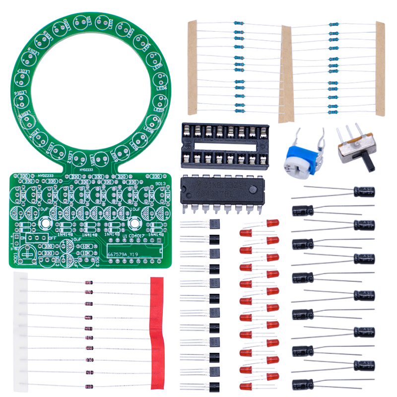 CD4017 링 그라디언트 LED 흐르는 빛 DIY 키 - Diy Electronics Projects For Students 리뷰 및 가격
