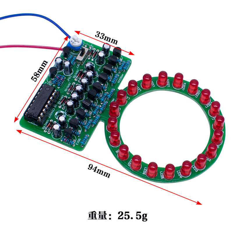 CD4017 링 그라디언트 LED 흐르는 빛 DIY 키 - Diy Electronics Projects For Students 리뷰 및 가격