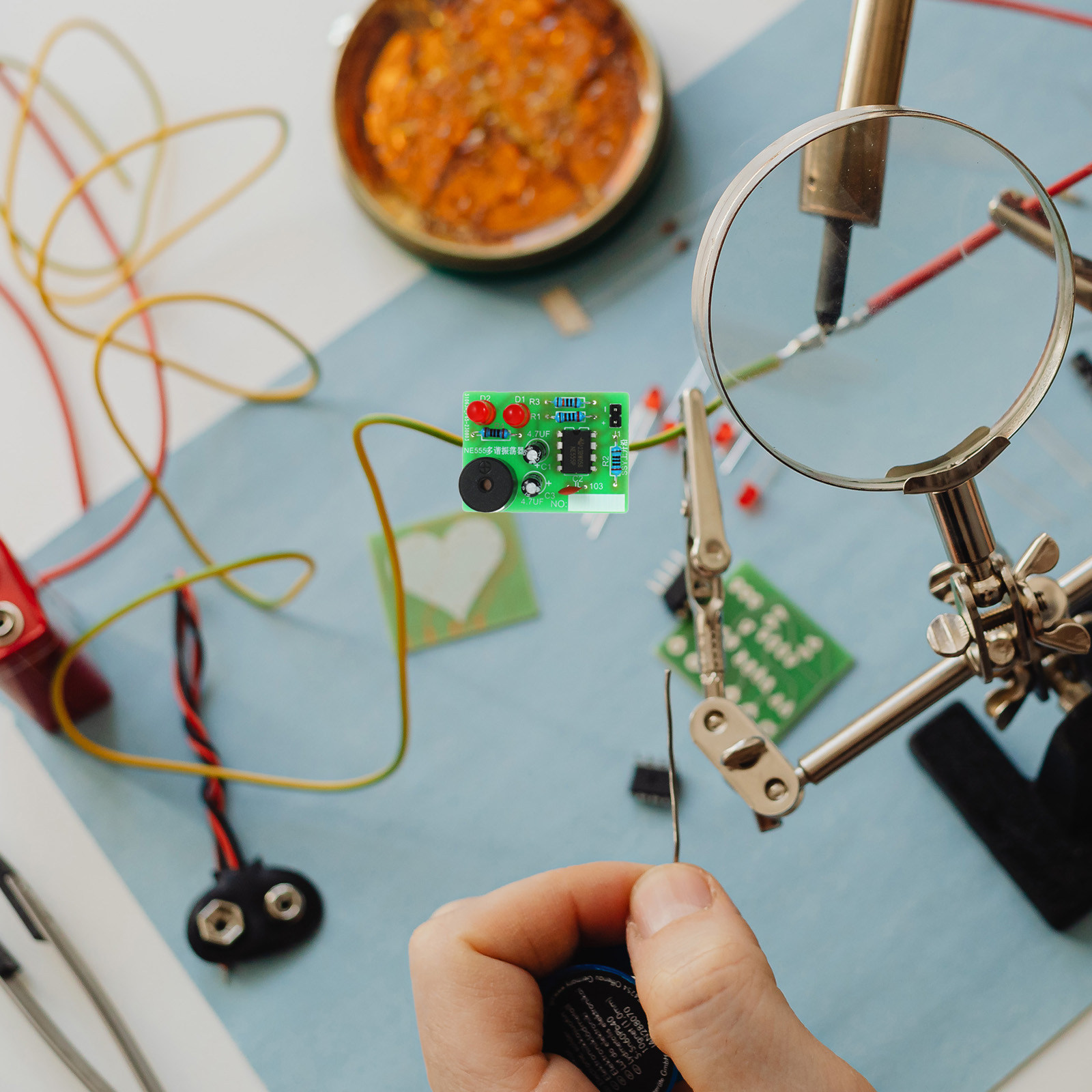 5세트 납땜 훈련 키트 용접 연습 보드 회로 기판 플래 - Diy Electronics Project Kit 리뷰 및 가격