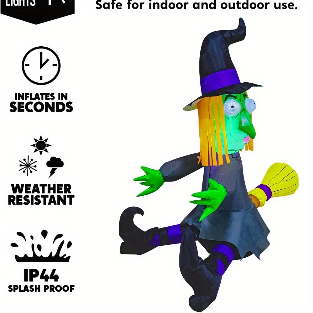 4피트 할로윈 풍선 마녀 장식 (내장 LED 조명 포함 - Diy Halloween Electronics 리뷰 및 가격