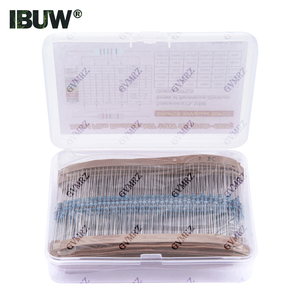 600개 30가지 값 1/4W 금속 필름 저항기 모음  - Diy Electronics Project Kit 리뷰 및 가격