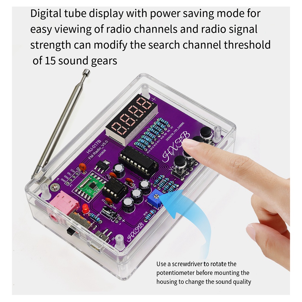 A72Z 새로운 HU-017B DIY FM 라디오 전자 - Diy Electronics Project Kit 리뷰 및 가격
