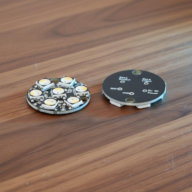 WS2812 7비트 원형 LED 회로 기판 DIY 전자 - Diy Electronics Projects For Students 리뷰 및 가격