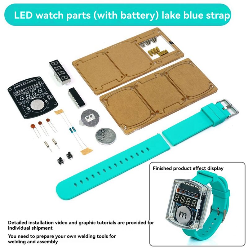 2X DIY 시계 LED 시계 전자 키트 0.28인치  - Diy Electronics Project Kit 리뷰 및 가격