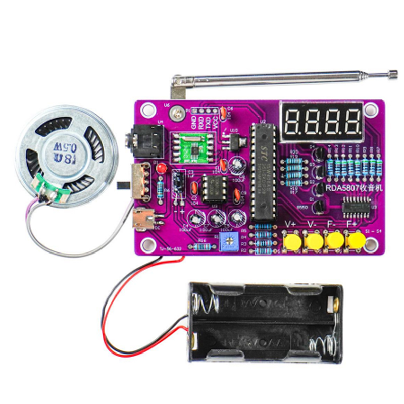 DIY FM 라디오 전자 키트 87-108MHz 조정  - Diy Electronics Project Kit 리뷰 및 가격