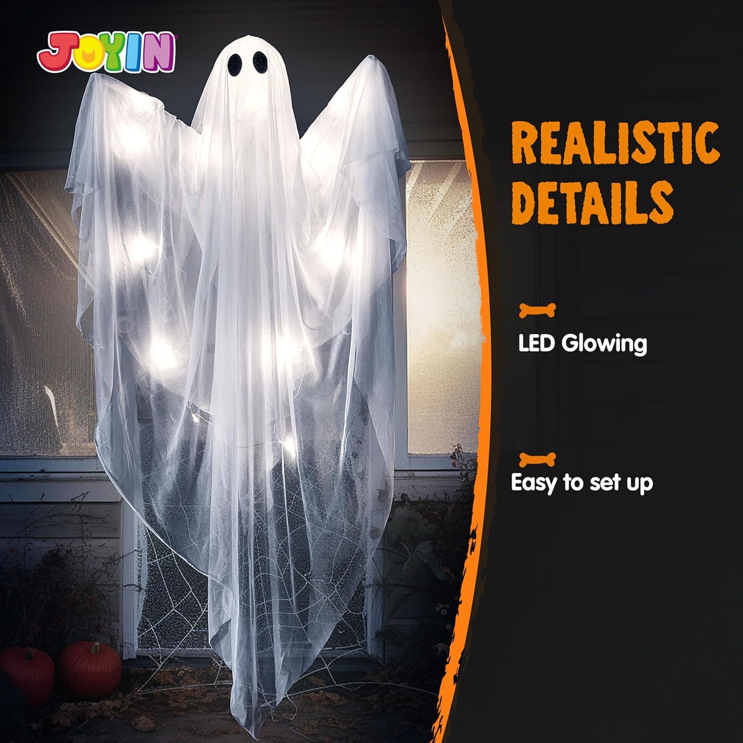 할로윈 장식용 LED 조명 유령, 47인치 할로윈 걸이 - Diy Halloween Electronics 리뷰 및 가격