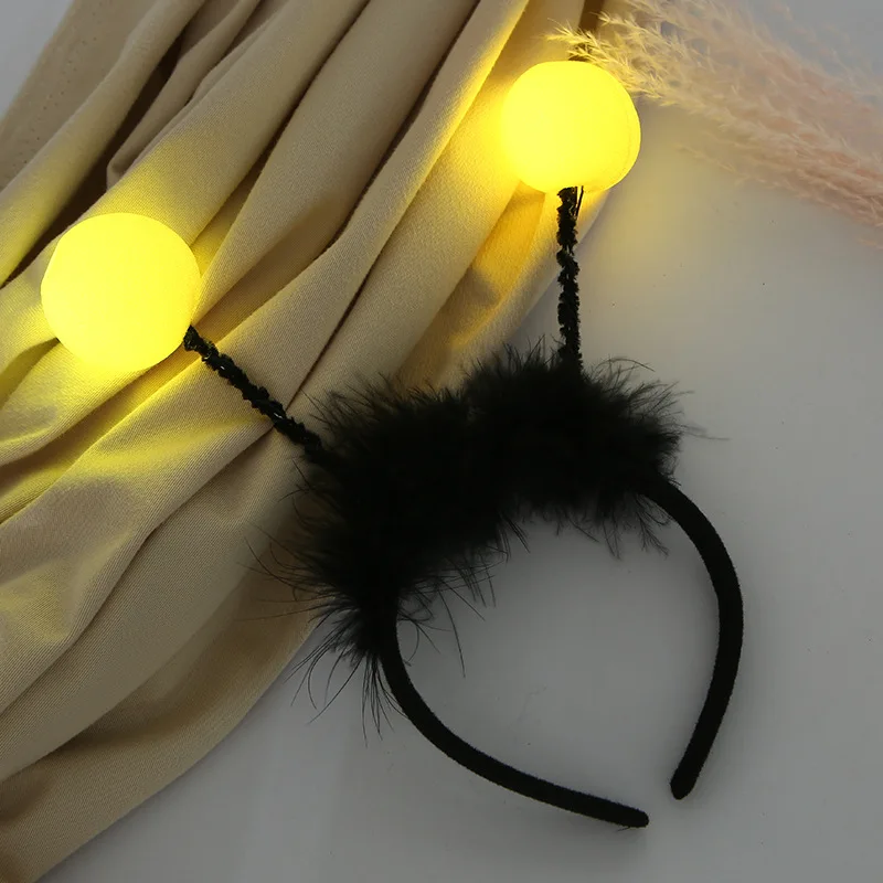 깜박이는 깃털 꿀벌 안테나 공 LED 조명 깜박이는 머 - Diy Halloween Electronics 리뷰 및 가격