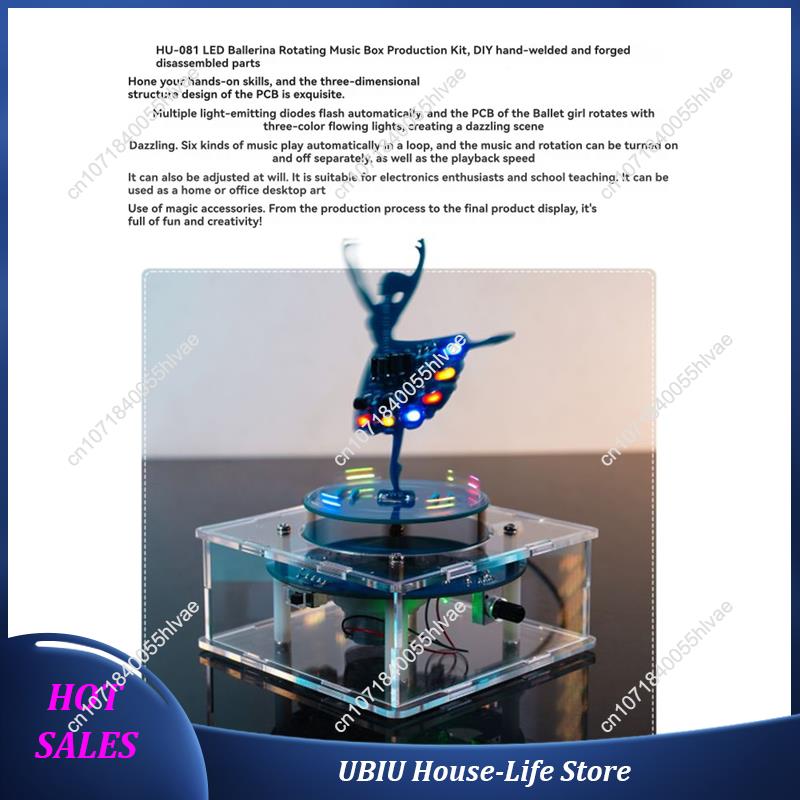회전식 뮤직 박스 DIY 전자 키트 발레리나 소녀 뮤직 - Diy Electronics To Sell 리뷰 및 가격