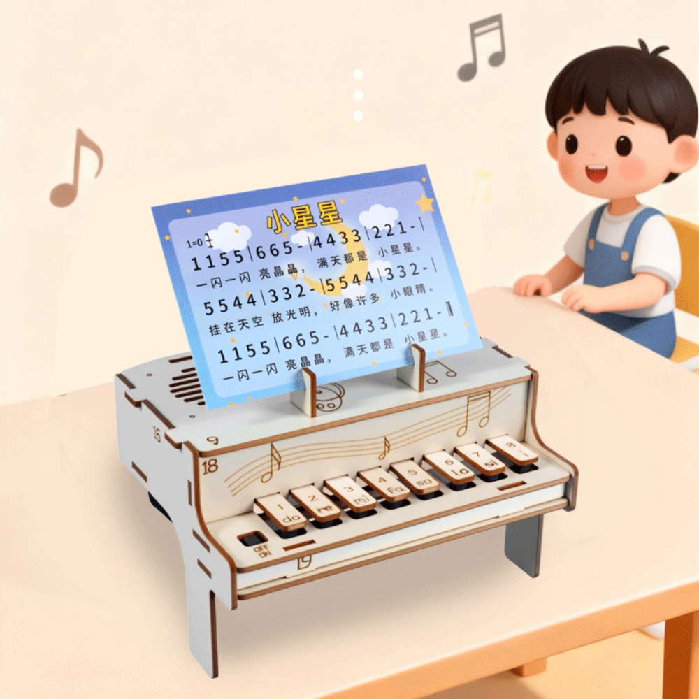 DIY 나무 전자 피아노 모델 STEM 조립 키트 물리 - Diy Electronics Tool Kit 리뷰 및 가격