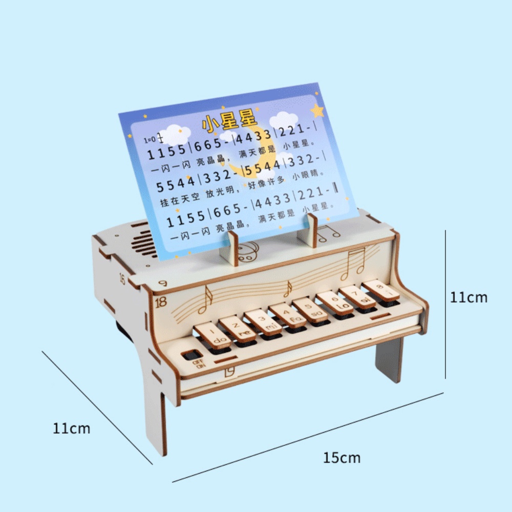 DIY 나무 전자 피아노 모델 STEM 조립 키트 물리 - Diy Electronics Tool Kit 리뷰 및 가격
