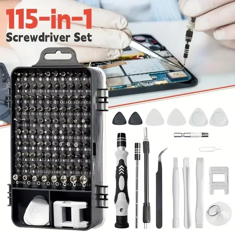 115-in-1 정밀 드라이버 세트(자석 비트 포함)  - Diy Electronics Project Kit 리뷰 및 가격