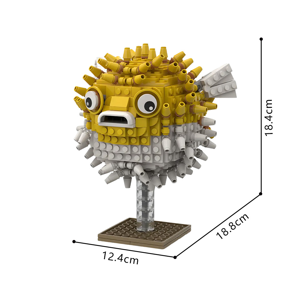 Gobricks MOC 해양 생물 복어 빌딩 블록 모델 - Diy Marine Electronics 리뷰 및 가격